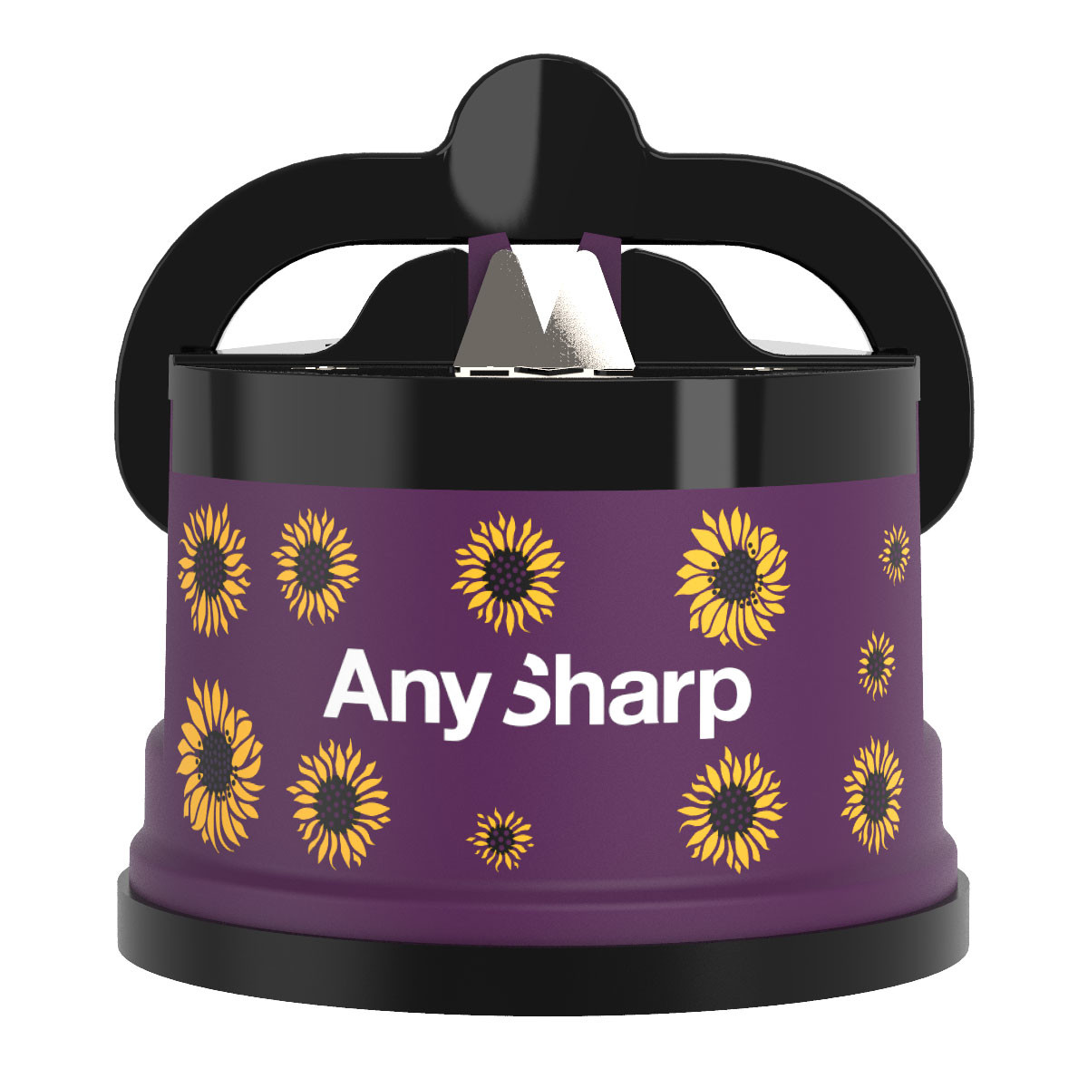 ANYSHARP Classic Purple Sunflowers - brousek na nože s ostřím z karbidu wolframu