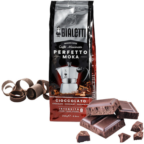 BIALETTI Perfetto Moka Cioccolato 250 g – italská mletá káva