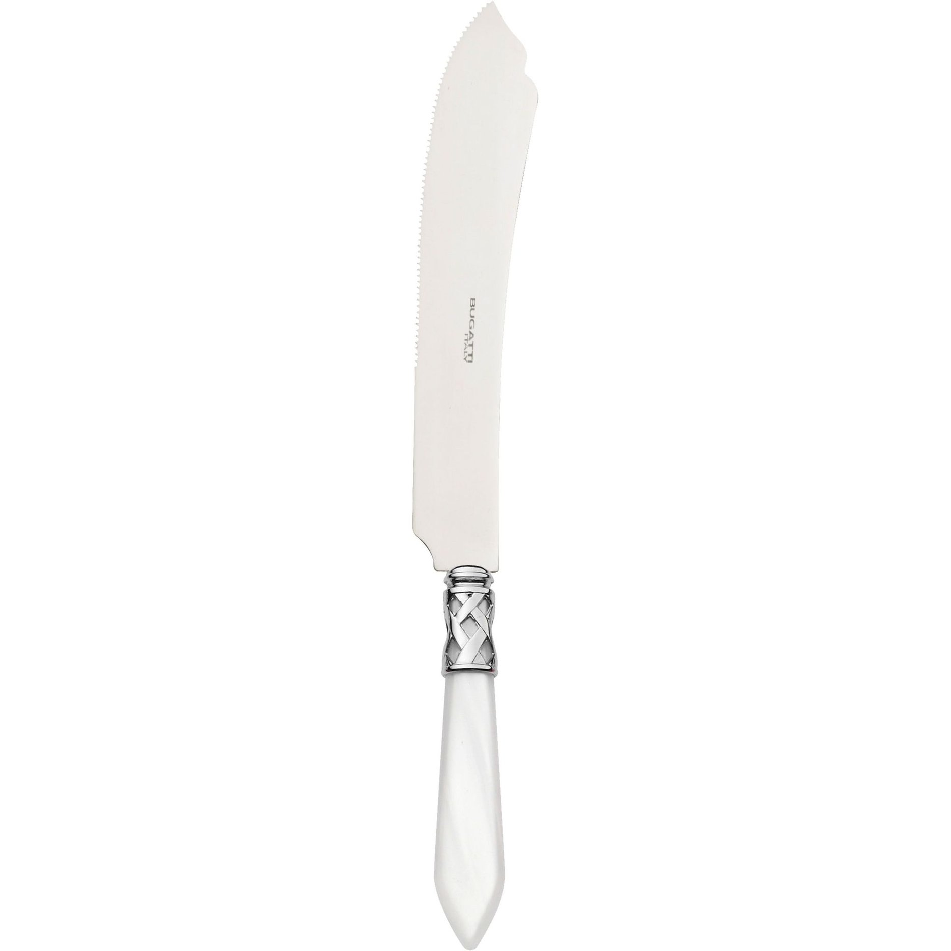 BUGATTI Aladdin 26 cm bílý - nůž na těsto z nerezové oceli