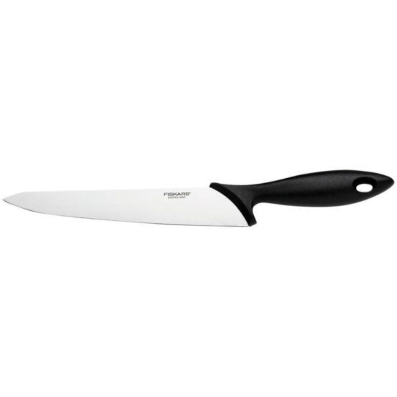 FISKARS Essential 21 cm černý - univerzální kuchyňský nůž z nerezové oceli
