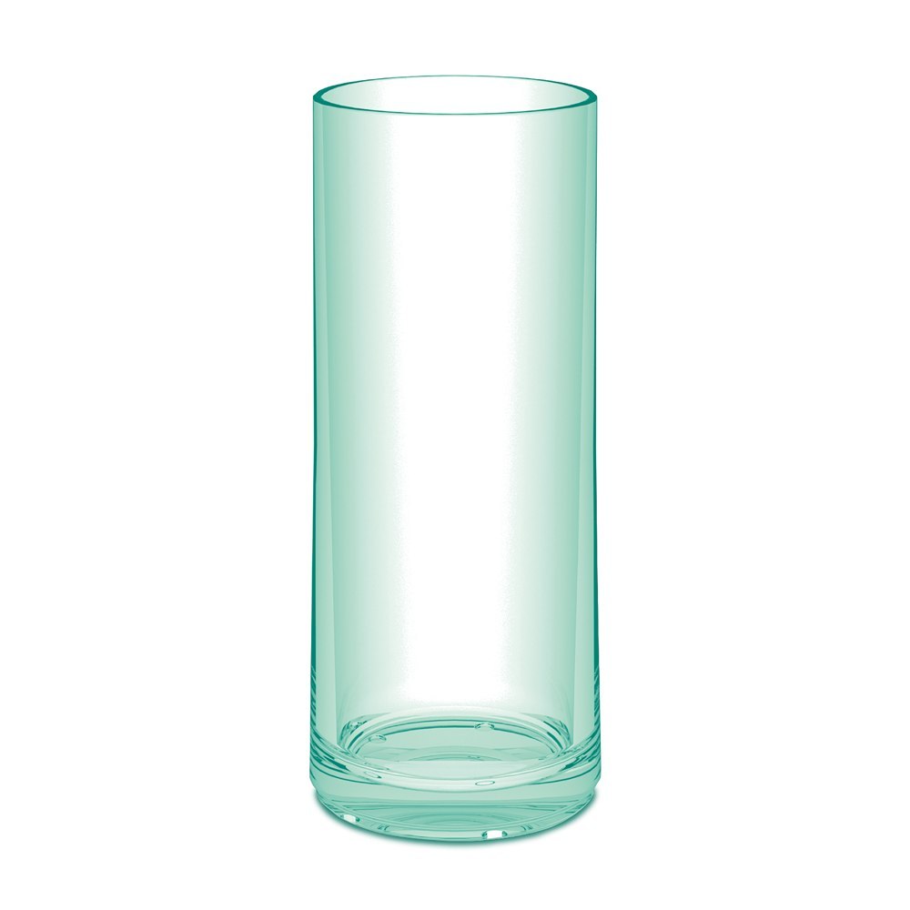 KOZIOL Cheers M 250 ml zelená – plastová sklenička na vodu, limonádu a drinky