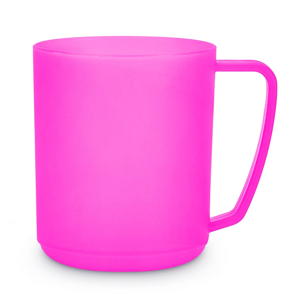 Plastový kelímek (hrnek) PLAST TEAM růžový 350 ml