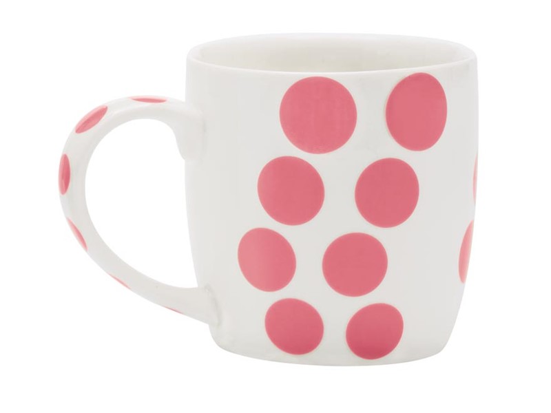 ZAK! DESIGNS Dot Dot Mug 350 ml růžový - porcelánový hrnek