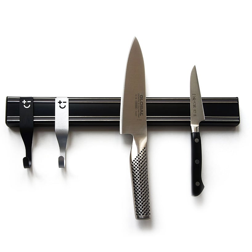 Hliníkový magnetický držák nožů BISBELL MINI BLACK 35 cm