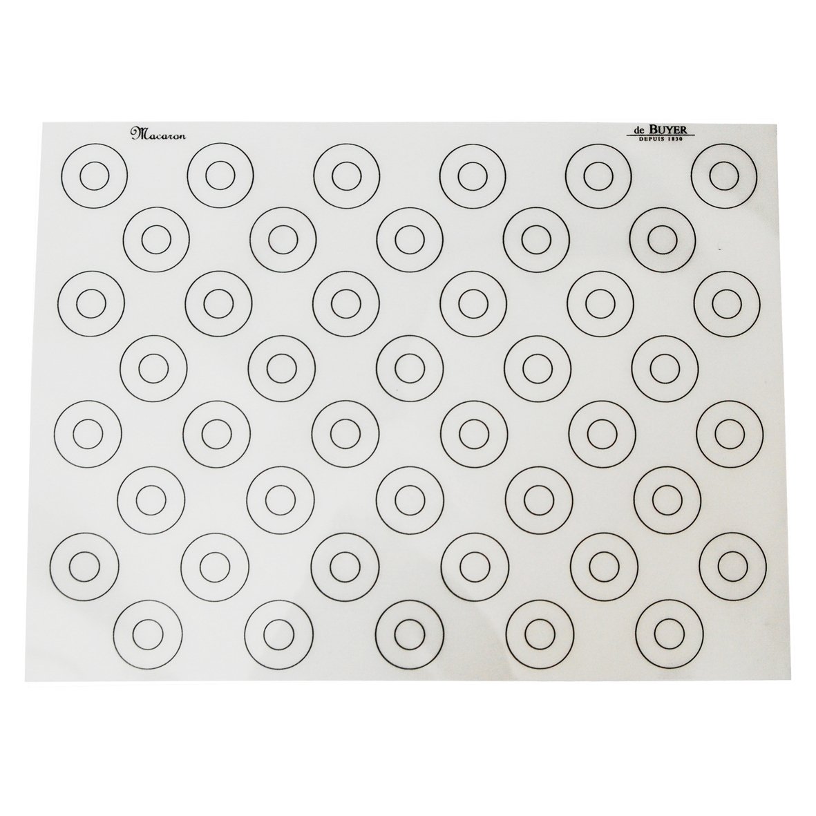 DE BUYER Shell 40 x 30 cm - silikonová podložka na makronky