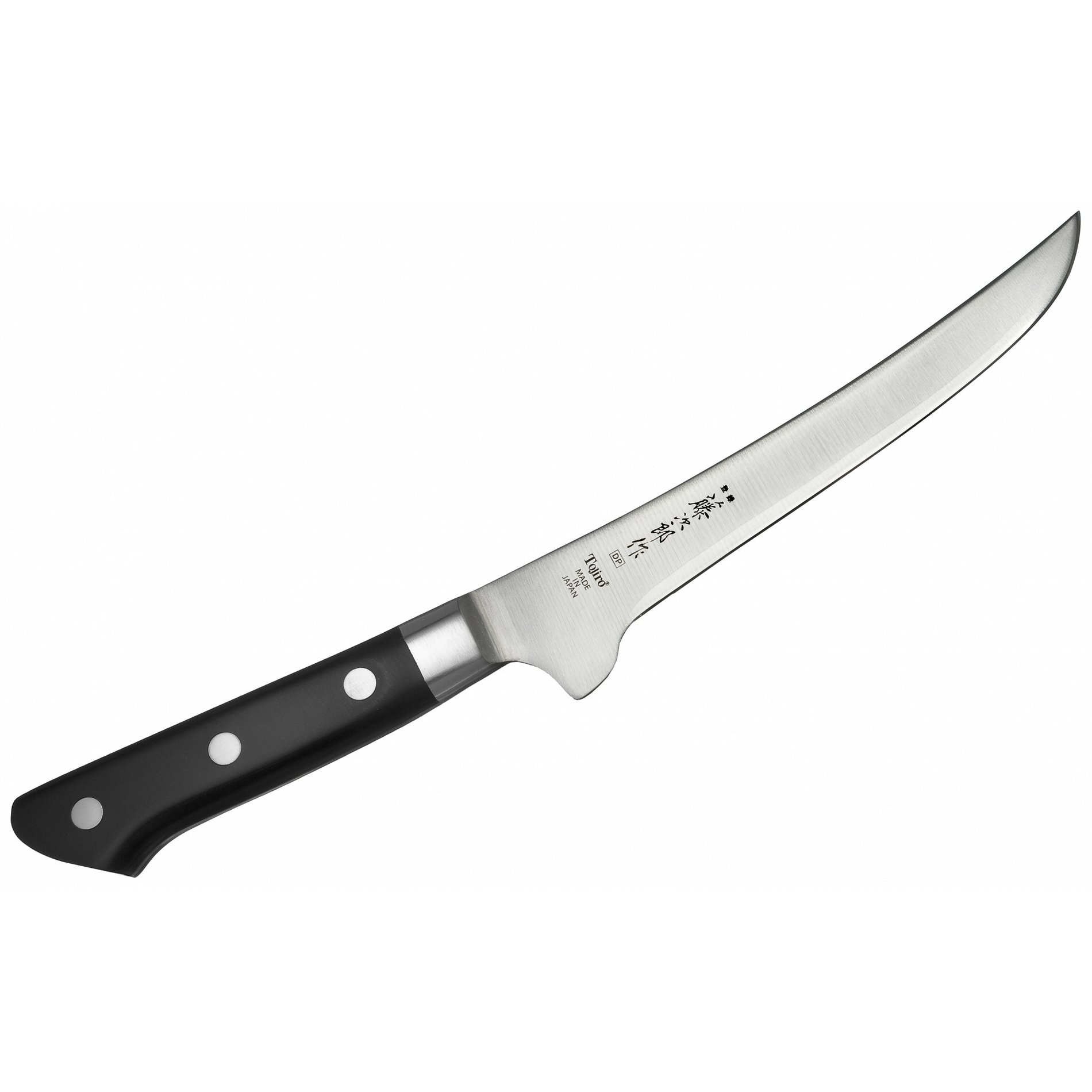 Filetovací nůž z nerezové oceli TOJIRO DP3 černý 15 cm