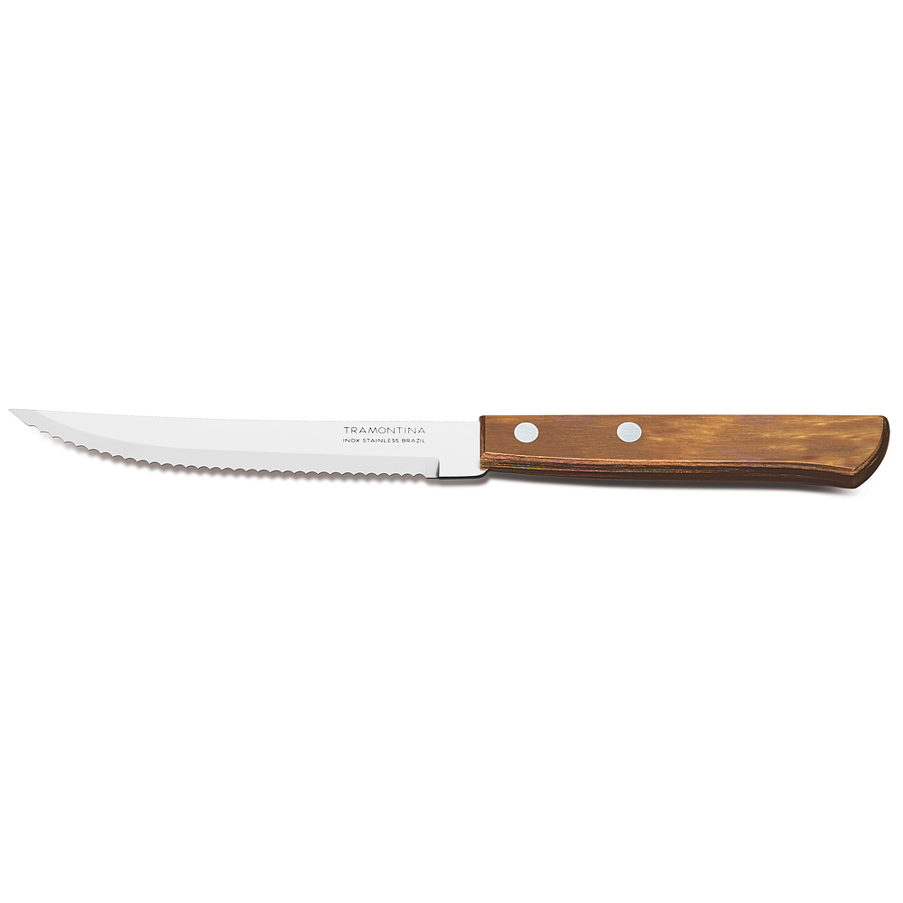 Steakový nůž TRAMONTINA POLYWOOD z nerezové oceli 21 cm
