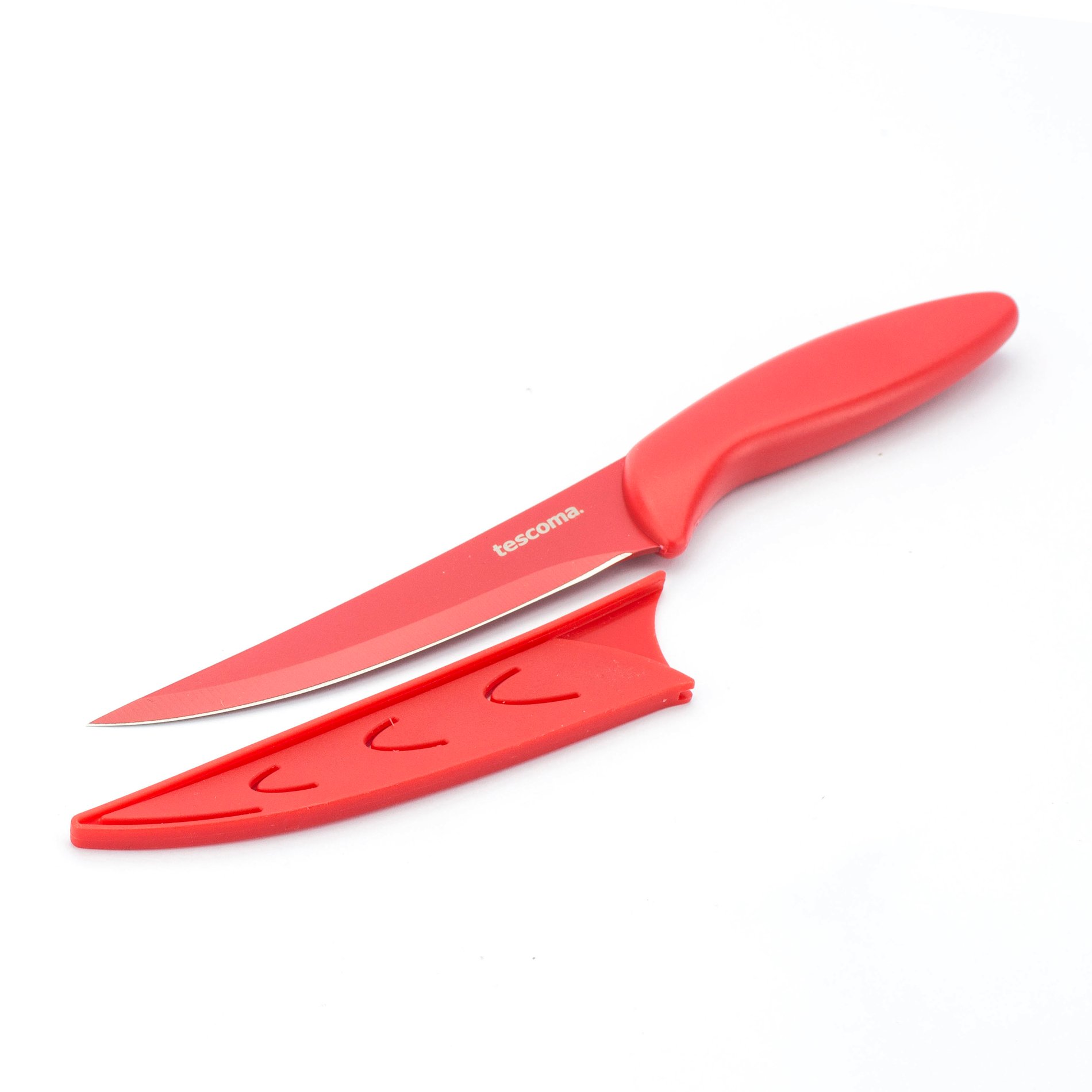 TESCOMA Presto Tone 13 cm červený - nůž na zeleninu a ovoce z nerezové oceli