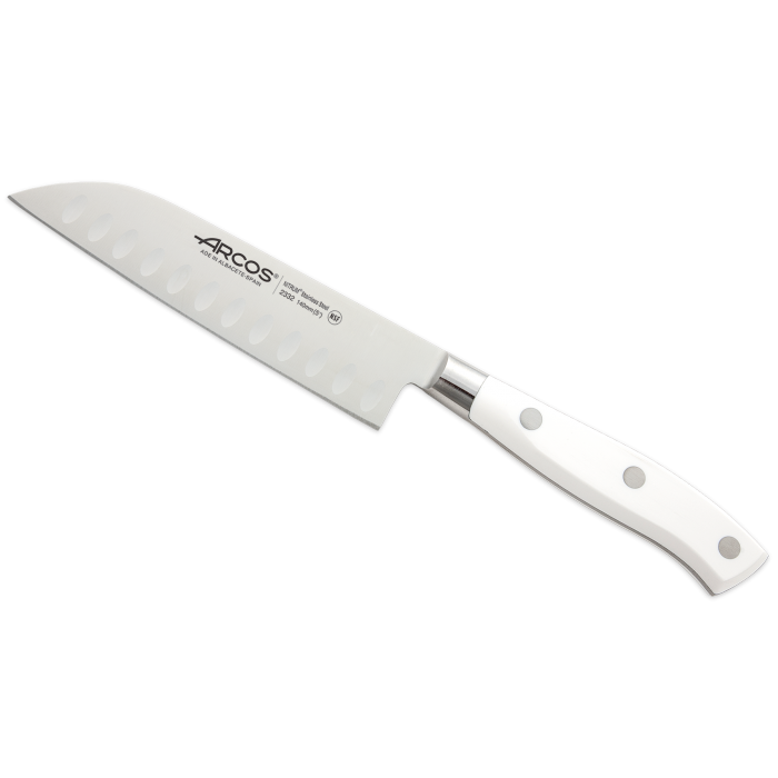 Nůž Santoku z nerezové oceli ARCOS RIVIERA WHITE WHITE 14 cm