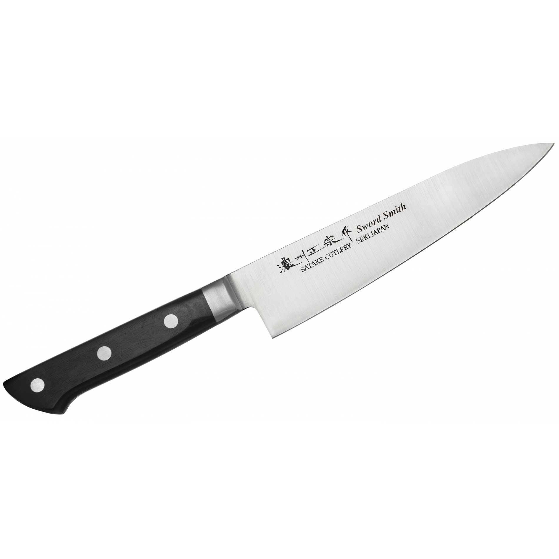 Kuchařský nůž z nerezové oceli SATAKE KATSU černý 18 cm