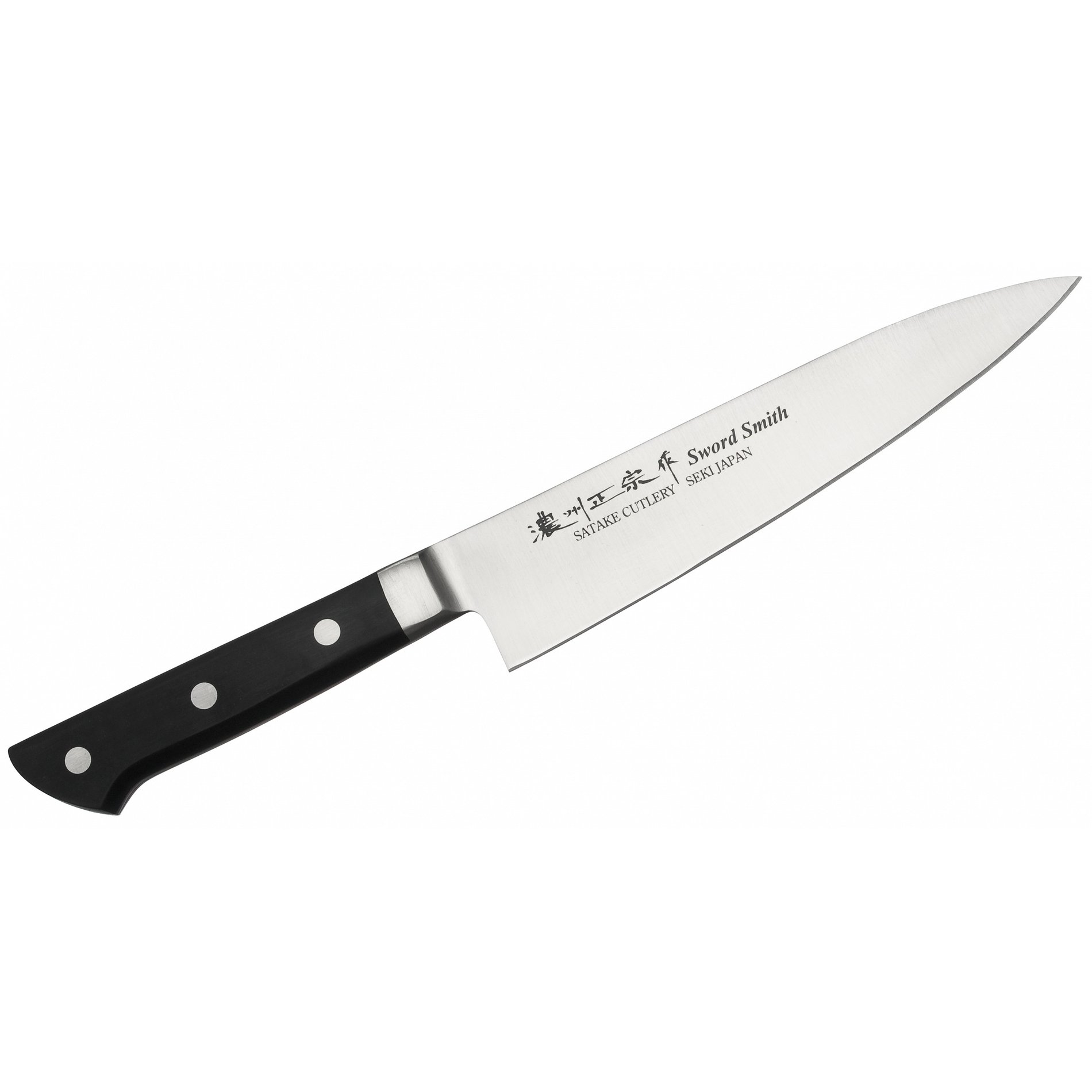 Kuchařský nůž z nerezové oceli SATAKE SATORU KITCHEN černý 18 cm
