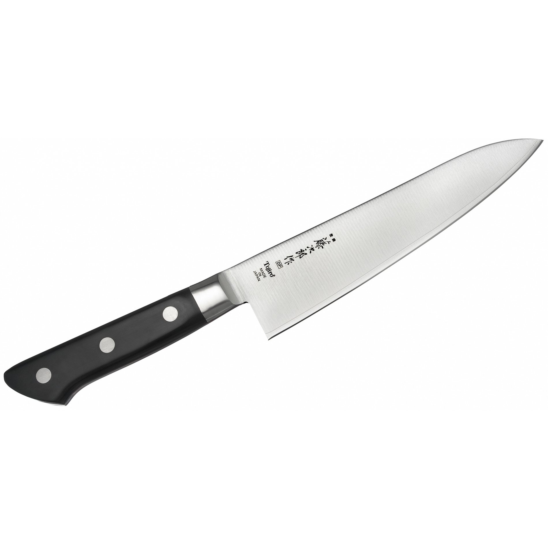 Kuchařský nůž z nerezové oceli TOJIRO DP3 CHEF černý 18 cm