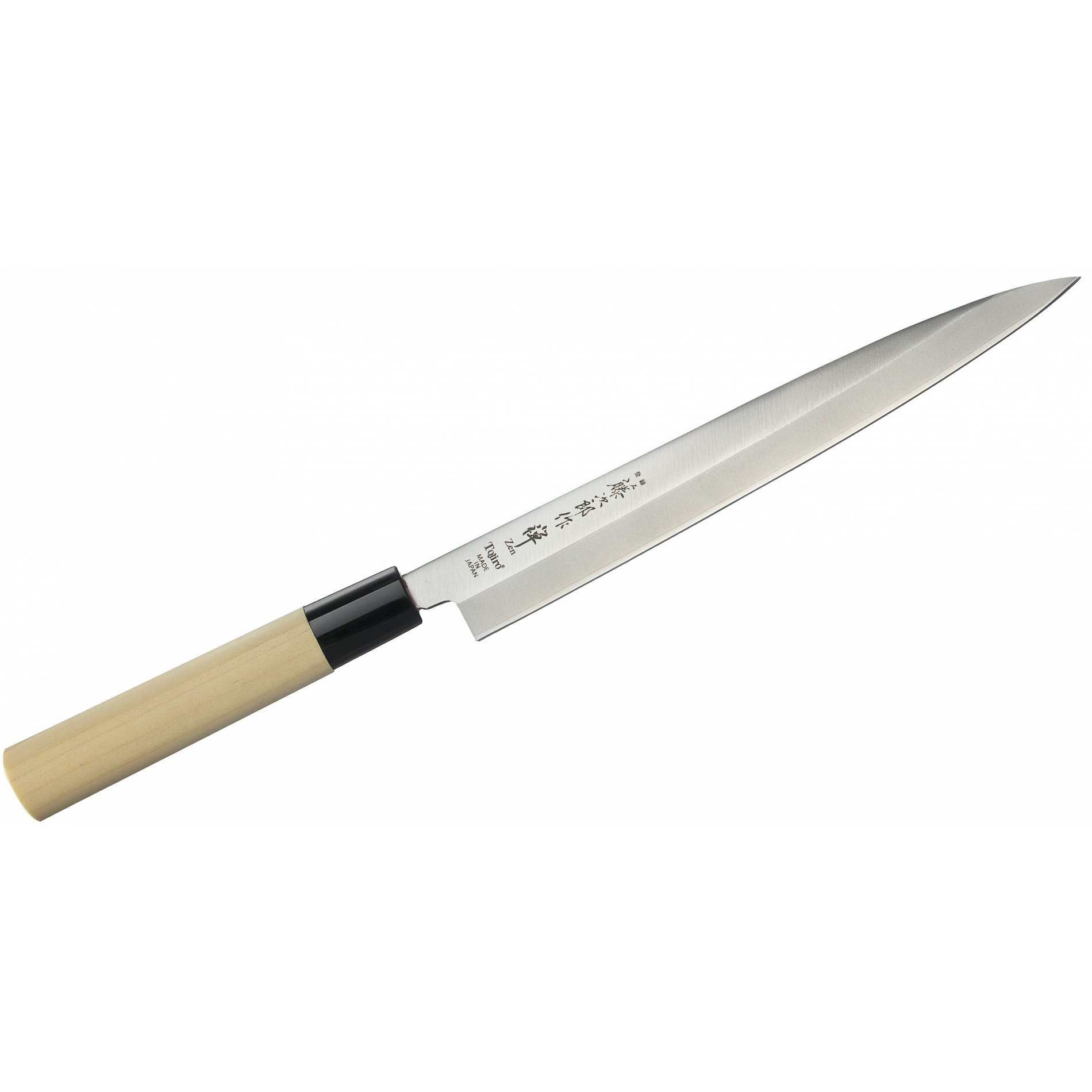 Nůž Yanagi Sashimi z nerezové oceli TOJIRO ZEN DUB krémový 21 cm