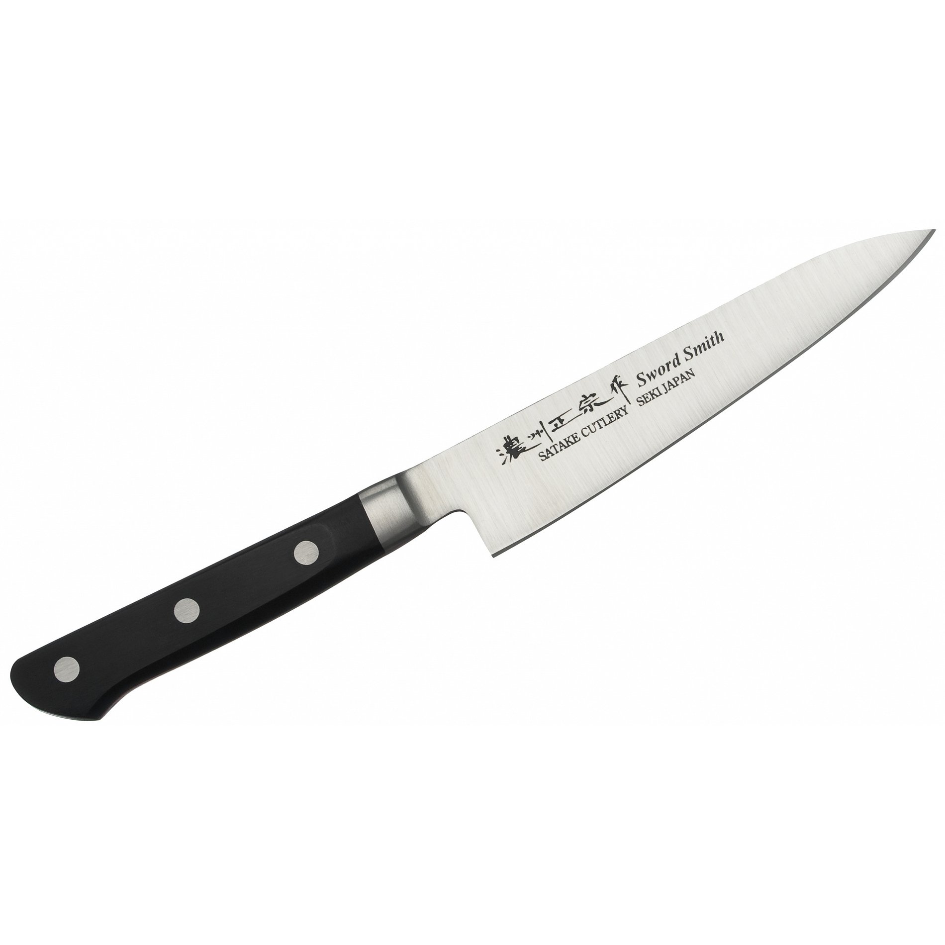 Univerzální nůž z nerezové oceli SATAKE SATORU černý 13,5 cm