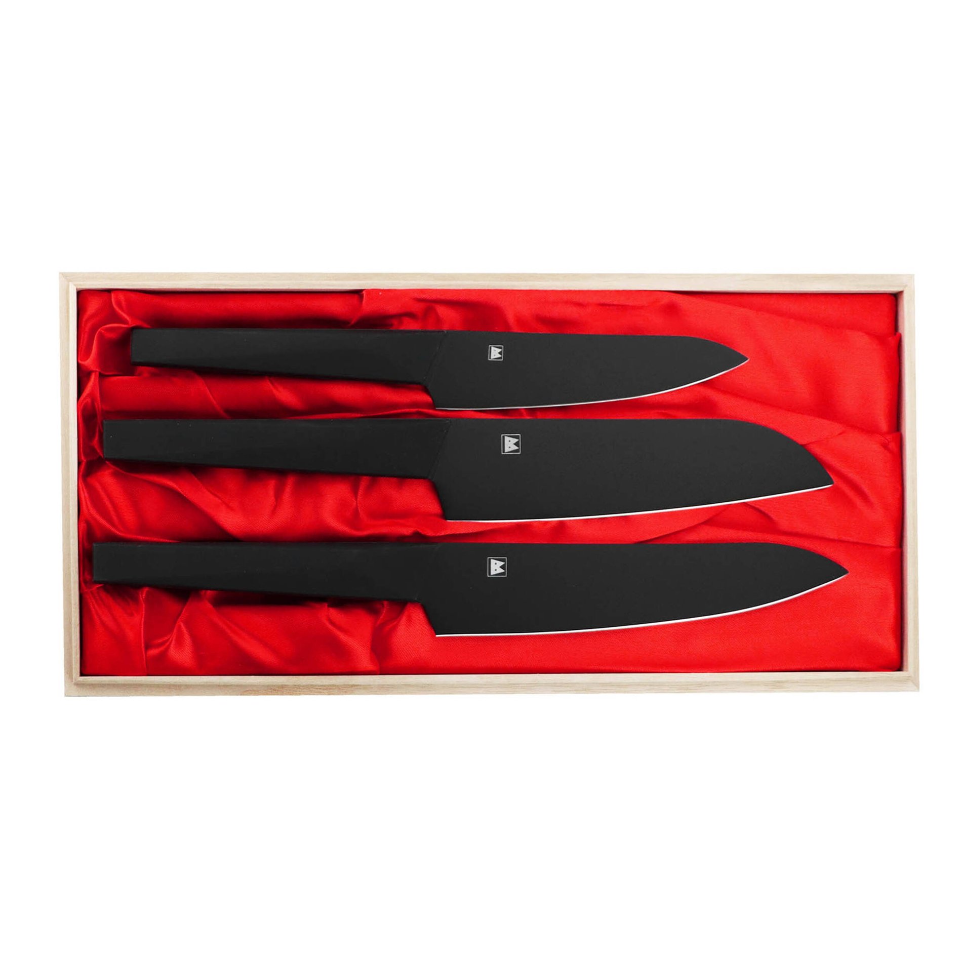 SATAKE Black 3 ks - kuchyňské nože z nerezové oceli