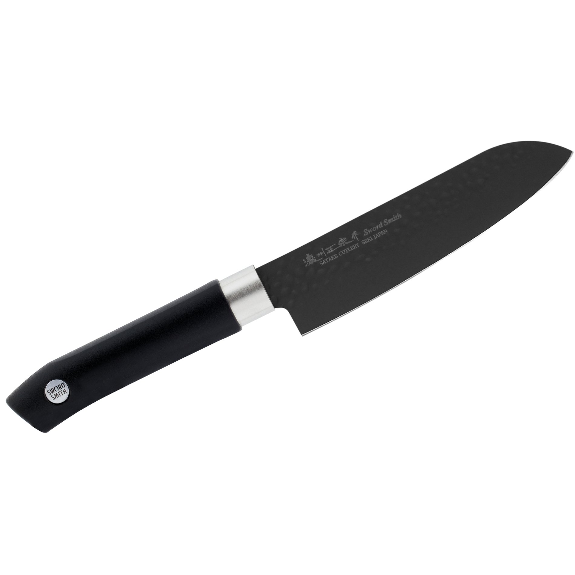 SATAKE Sword Smith Black 15 cm černý - nůž Santoku z nerezové oceli