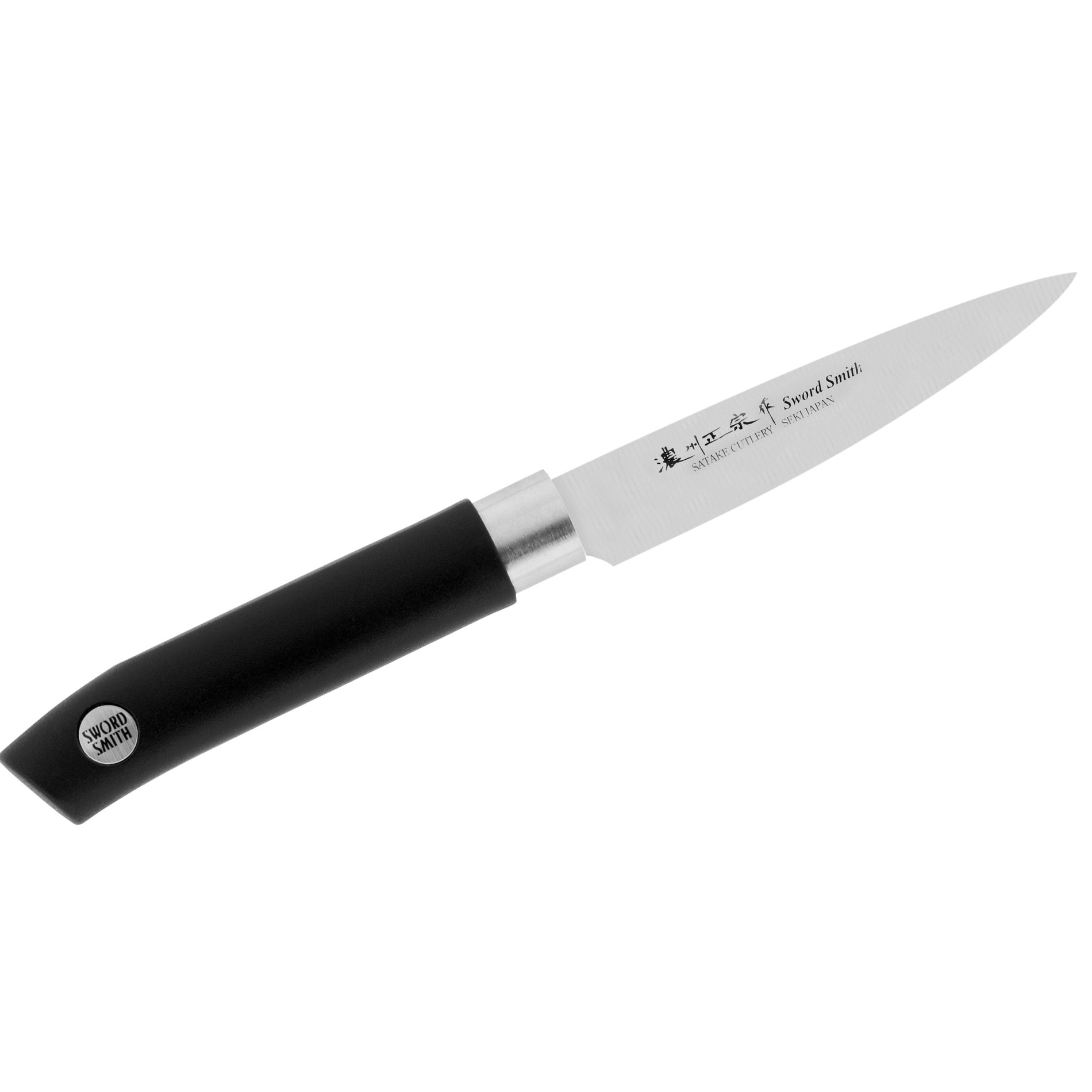 SATAKE Sword Smith 9 cm černý - ocelový nůž na zeleninu a ovoce