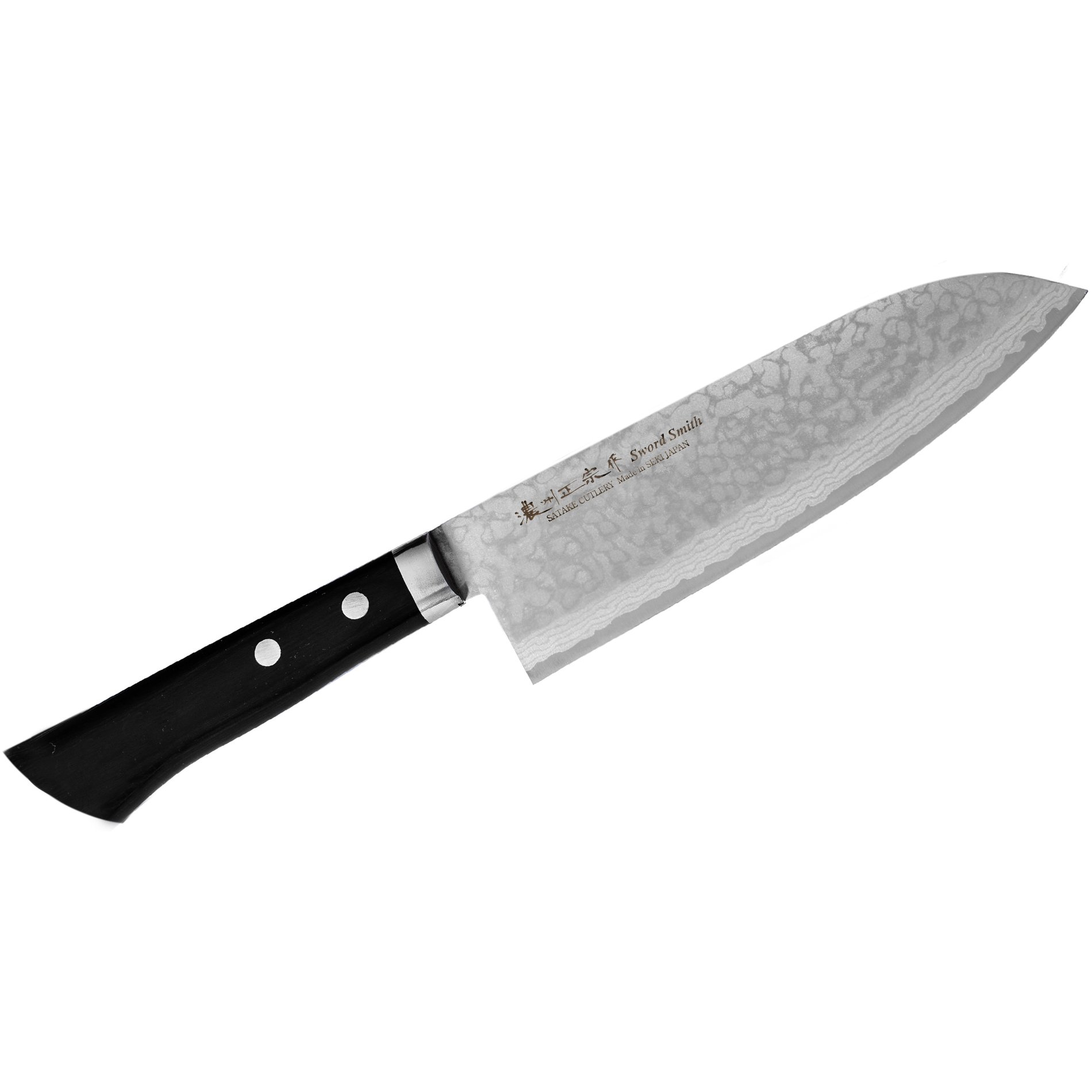 SATAKE Unique Sai VG-10 17 cm černý - nůž Santoku z nerezové oceli