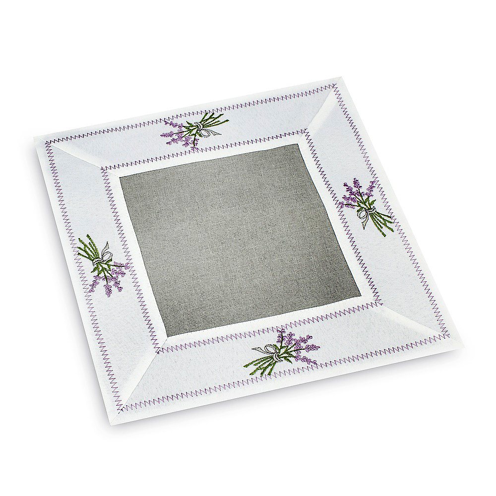 Dekorativní polyesterový ubrousek JEDEKA LAWENDA šedý 30 x 30 cm
