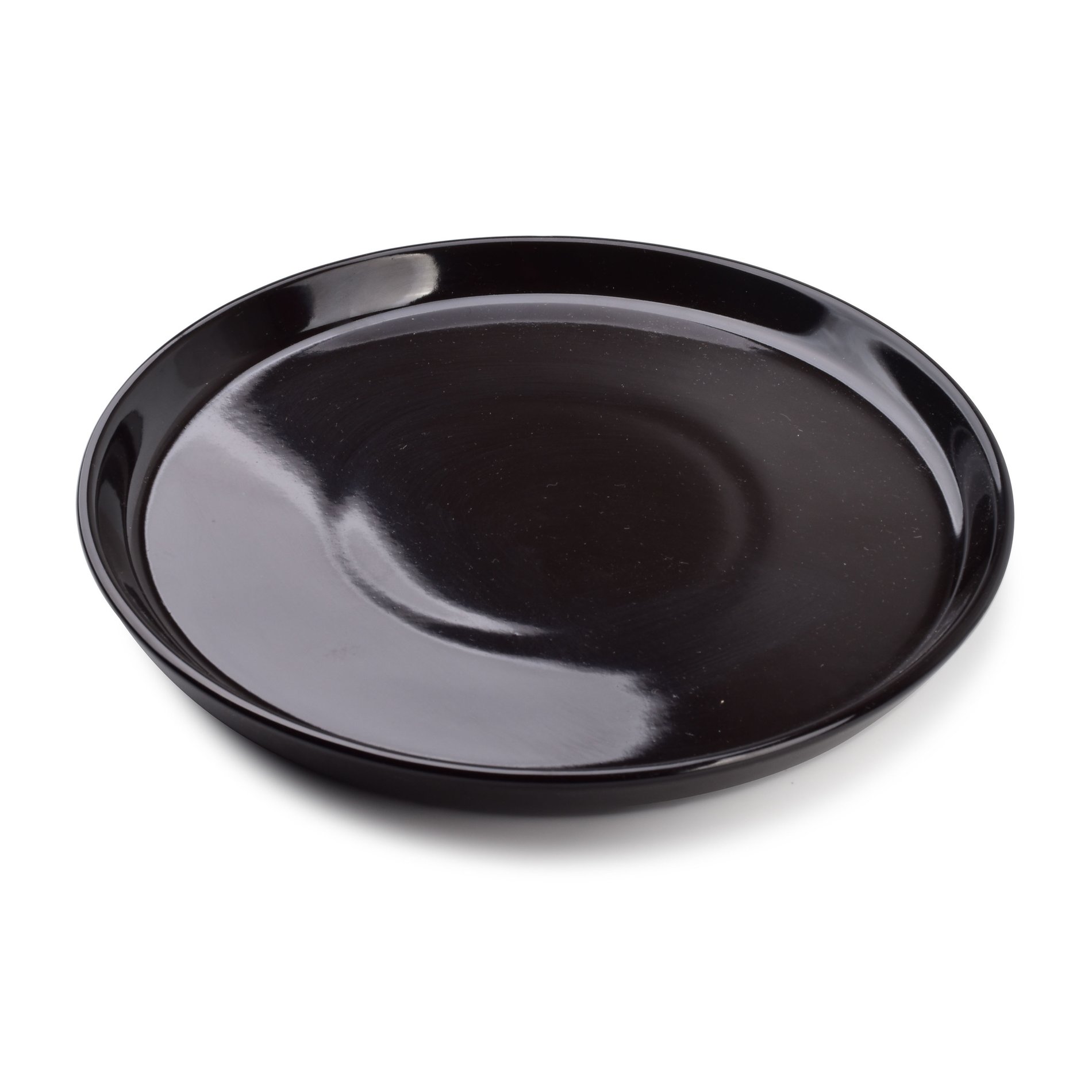 Porcelánový mělký obědový talíř AFFEK DESIGN NADINE černý 24 cm