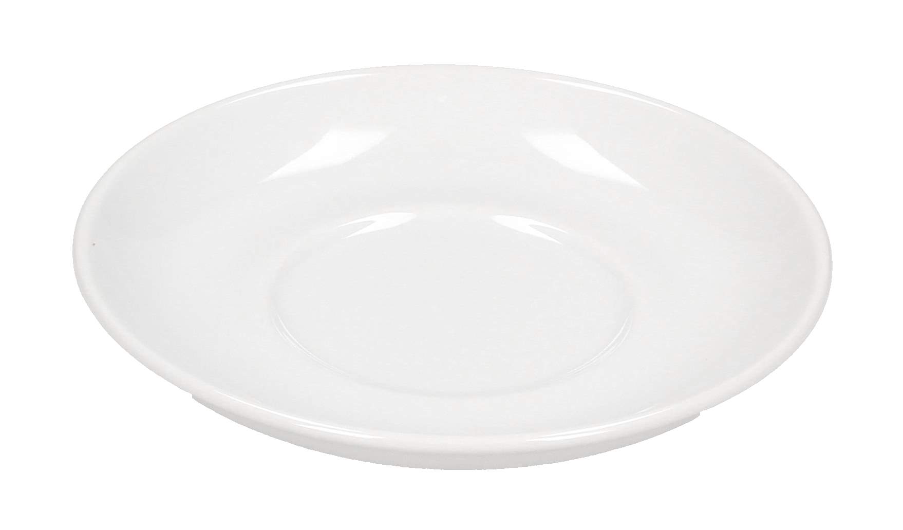 Porcelánový talíř / podšálek LUBIANA HEL bílý 16 cm