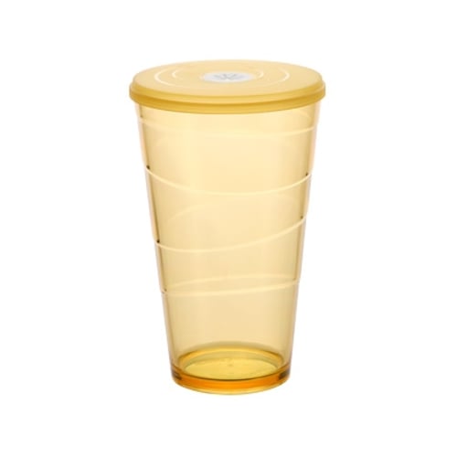 TESCOMA My Drink Cup 600 ml oranžový - plastový kelímek (hrnek) s víčkem