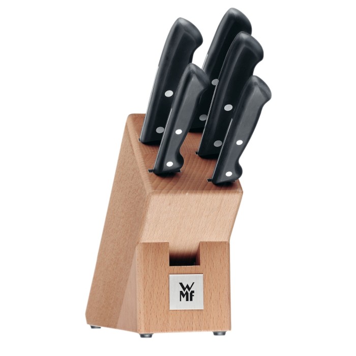 WMF Classic Line Set 6 ks černá - sada kuchyňských nožů z nerezové oceli v bloku
