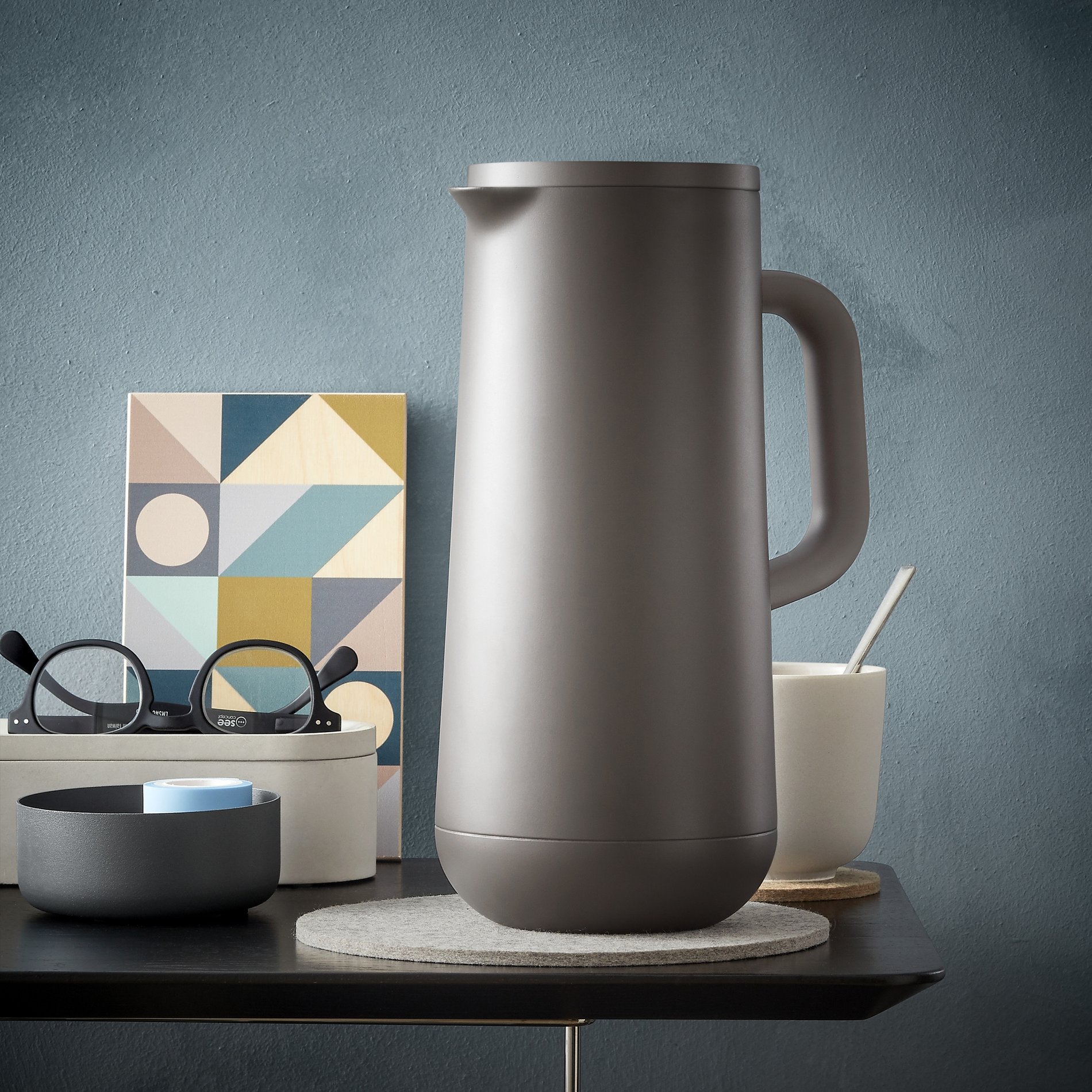 WMF Impulse 1 l taupe – ocelová, konferenční termoska na čaj a kávu