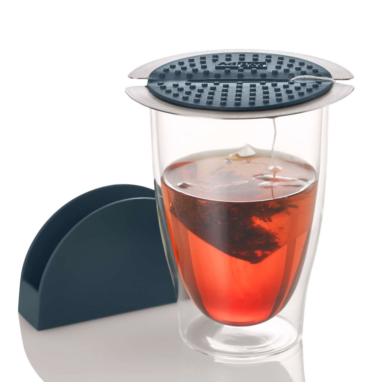 ADHOC Squeetea černý – silikonový lis na čajové sáčky